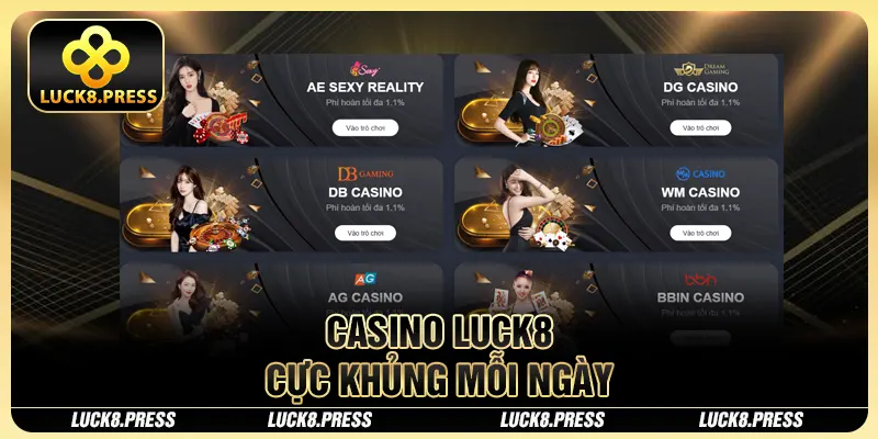 Luck8 31 Casino Luck8 cực khủng mỗi ngày