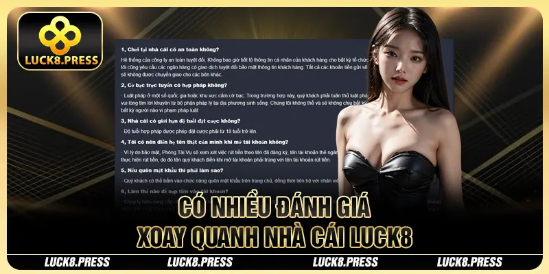 Luck8 32 Có nhiều đánh giá xoay quanh nhà cái Luck8